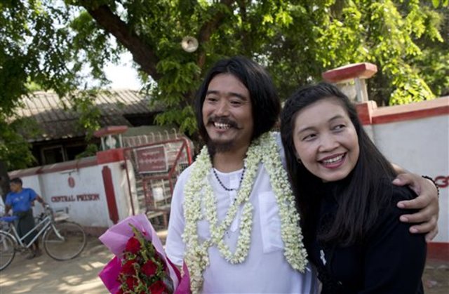 Prominent political prisoner freed in Myanmar