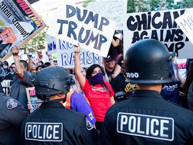 Complaints mount after anti-Trump protests