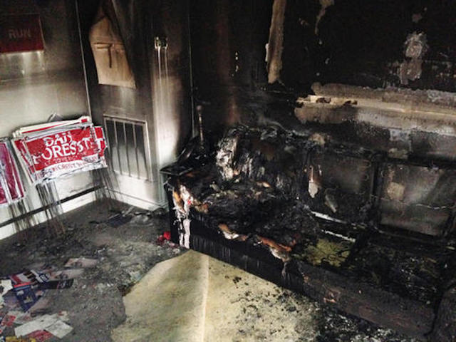 GOP office reopens after firebombing in North Carolina