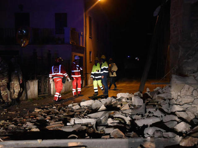 Significant earthquake and aftershock rock central Italy