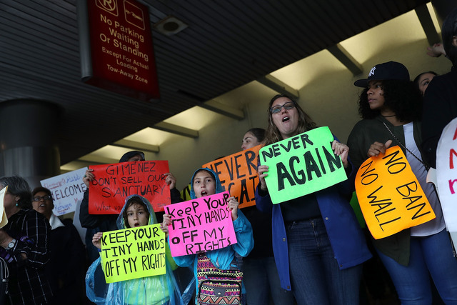 Photos: Protests erupt nationwide over immigration order