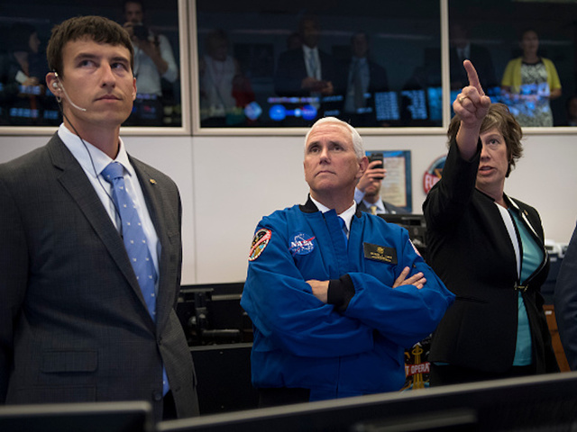 Mike Pence on viral NASA photo: 'Rubio dared me to do it!'