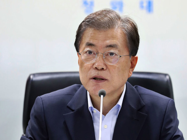 South Korean president says he'll meet North Korea's Kim 'any time, any place'