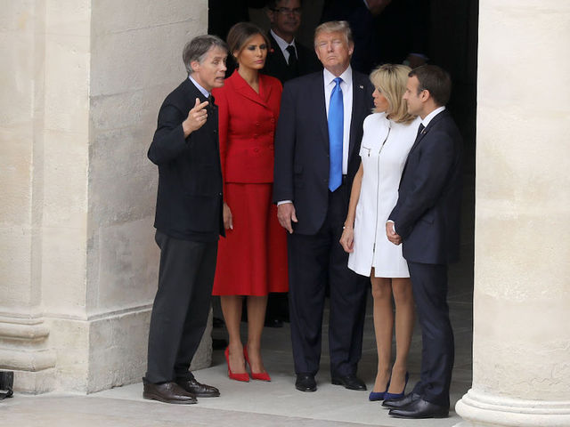 Trump tells France's first lady: 'You're in such good shape'