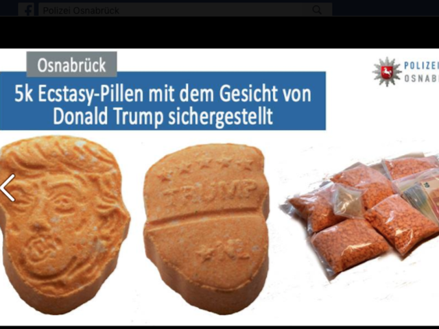 German police seize 5,000 Trump-shaped ecstasy pills