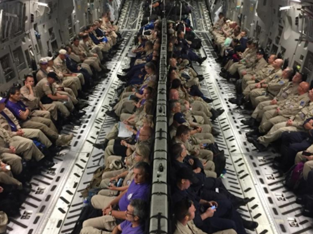 Photo shows aircraft full of doctors headed to Florida