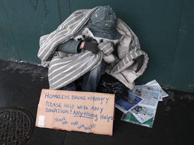 Count of the homeless performed overnight