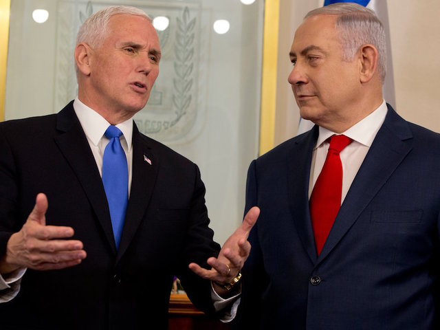 Mike Pence calls Jerusalem 'Israel's capital' on visit with Netanyahu