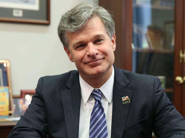New FBI Director bringing in new chief of staff, replacing Comey era holdover