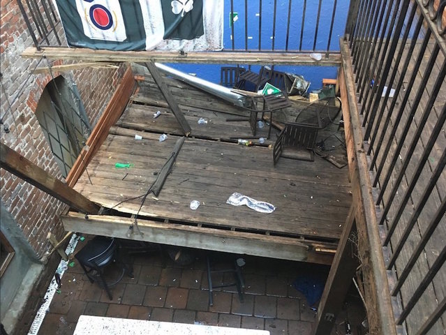 Deck collapse at Georgia bar injures 14, two seriously