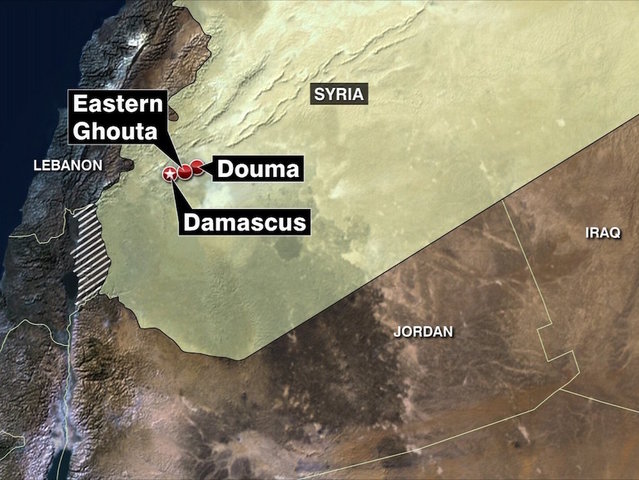 Syria claims it wasn't behind Saturday's chemical attack, but others disagree