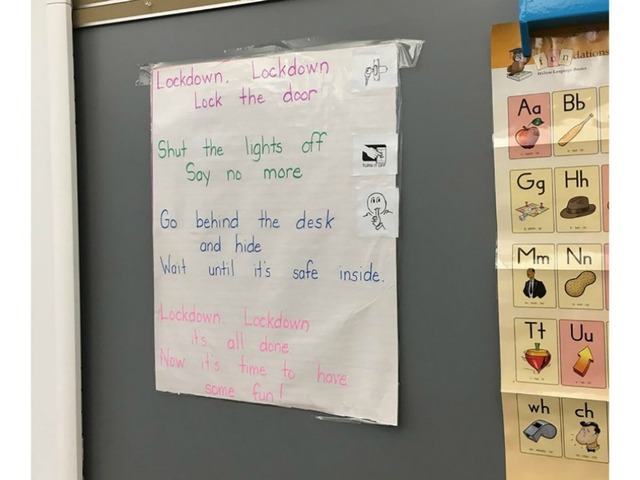 'Lockdown, lockdown': Kindergarten teacher creates safety poem about school shootings