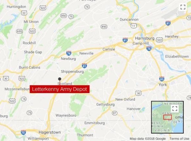 3 airlifted to hospitals after blast at Pennsylvania Army depot