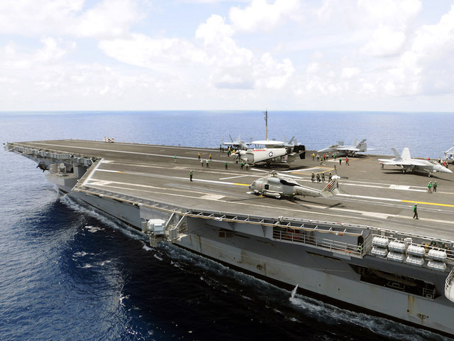 Sailors injured when US Navy helicopter crashes on USS Reagan flight deck